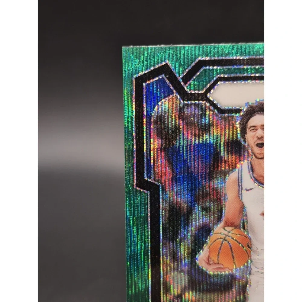 2024 Panini Jared McCain 35 Rookie Green Wave Prizm Duke Blue Devils RC